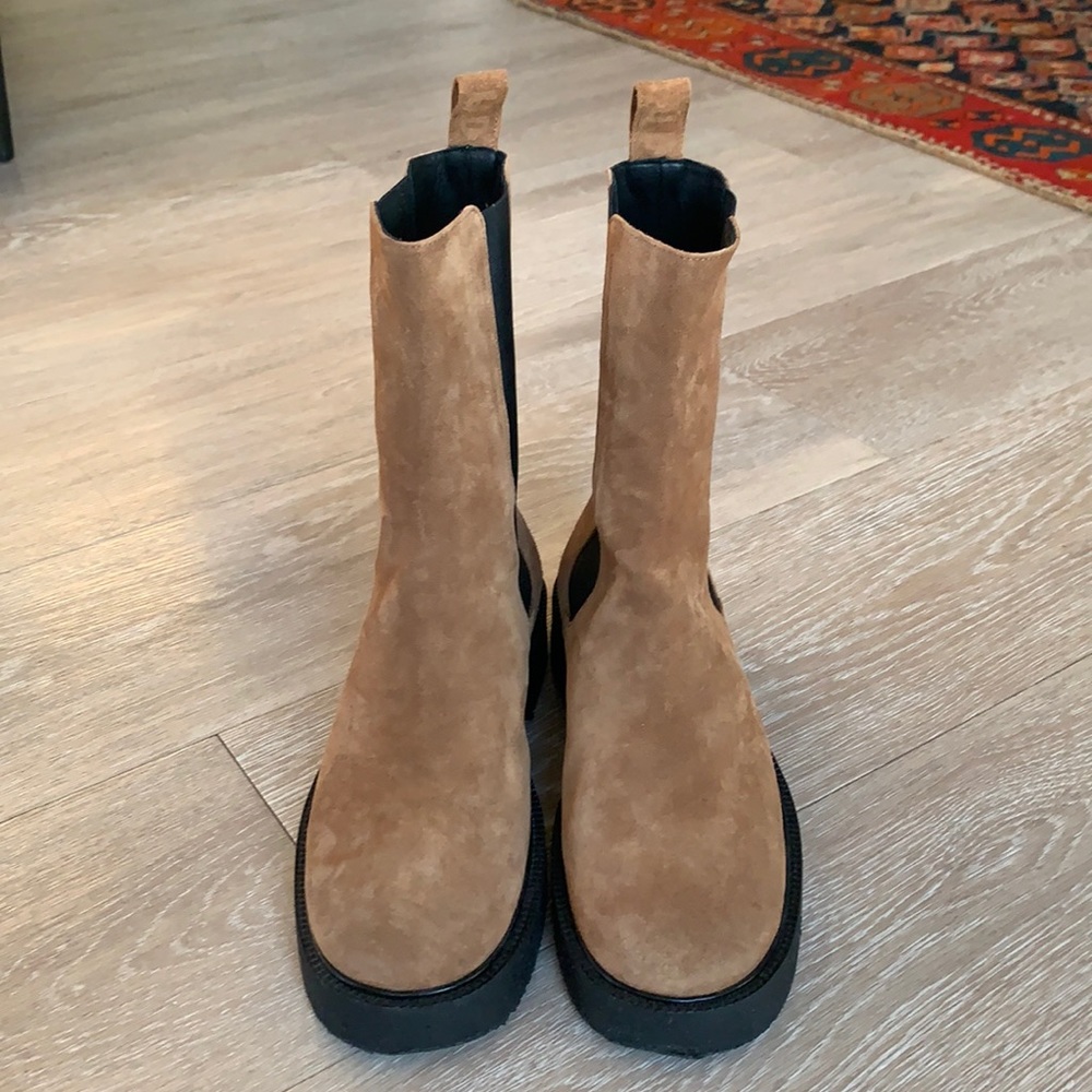 NWOT Staud Palamino Boot Tan/Black